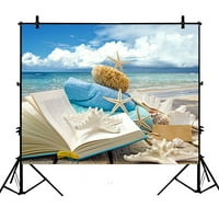 7x5ft morske zvijezde na plaži poliester fotografiji Backdrop za studiju prop fotografija pozadine