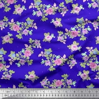 Soimoi Rayon tkanina od listova, & Rose cvjetno tiskovina tkanina široko