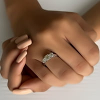 Londonski fini nakit 2. CTW prirodni dijamantni kamen vjenčani prsten i odličan za vjenčani pojas, obljetnica, obljetni prstenovi, čvrsto 14K zlato