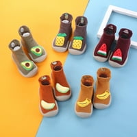 Leey-World Toddler cipele za bebe vezene voće kućne papuče crtane kućne papuče za obložene zimske zatvorene dječje veličine cipele djevojke, narandžaste