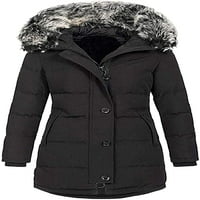 Dabuliu zimski lažni kaput topla ženska zimska modna kapuljača fleece jaknu kaput unutar crnih zimskih kaputa za žene