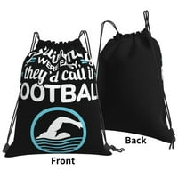 Ako je plivanje bilo lako, nazvao bi ga nogometnim ruksak za crtanje za školsku sportsku plažu Yoga Voda otporna na teretanu za žene muškarci