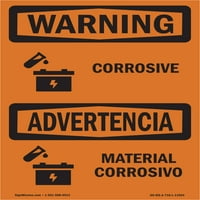 Znak upozorenja - korozivni - materijal Corrosivo