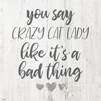 Mačka Lady Poster Print by Gigi Louise # KBSQ086A