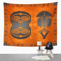 Sažetak Kultura Simbolični ukrasi plemena Aztec Boho Circlect nacrtano zidno umjetnost Viseća tapiserija Domaći dekor za dnevnu sobu spavaća soba spavaonice