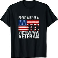 Ponosna supruga Vijetnam ratni supružni suprug supruga odgovaraju majicu dizajna