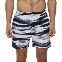 CLlios muški šorc ispis prozračne čipke vodootporne četvrtine hlače Plaže kratke hlače Sportske casual pantalone