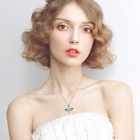 Ogrlica za ženske modne izvrsne bijele analogne opal dame Privjesak nakit Ženska ogrlica