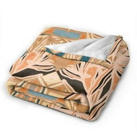 Prekrivač bacanja za kauč, Aztec Sažetak Tradicionalni ispis lagani plišani nejasni bogočini prekrivač mekog kreveta i bacanja za kauč, 40 x30