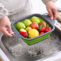 Voćne košare hrane Veliki kapacitet Viseći rupe Dizajn rupe BPA Besplatni uštedu prostora koji štedi uštedu voća voćne biljne košare za pranje za kuću