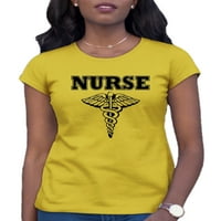 Ženska medicinska sestra logotip majica