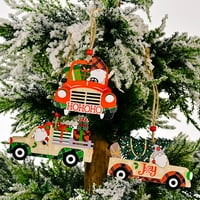 Novi božićni drva Privjesak za automatsko štampanje Car Christmas Gother Privjesak Božić Dekoracija scena