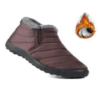 Tenmi Muške zimske čizme Plinovane ploče snijeg klizanje na toplim čizme Udobne cipele Udobne cipele putuju neklizajući klizni otporni na klizanje Bootie kava 5