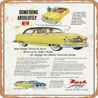 Metalni znak - Nash Rambler kabriolet Landau Vintage ad - Vintage Rusty Look