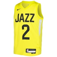 Mladi Nike Collin Sexton Yellow Utah Jazz Swingman Jersey - Icon Edition