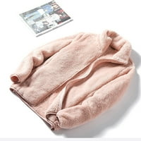 Adviicd kaputi za žene zimska prodajna čišćenje Ženska kožna naduvačica dugačka jastučića topla zimska jakna s kapuljačom