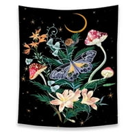Mittery Butterfly cvjetna tapiserija Moon Star Covery Tapistry Beige Wild Covery Tapistry