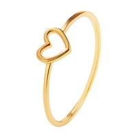 Tepsmf Najbolji prijatelj Novi modni prstenovi u obliku srca za žene nakit poklon