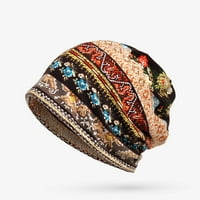 Kape za žene ženski turbanski grafički otisci muslimanski smanjeni klirens dame šešire kave jedna veličina