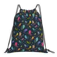 Šareni ruksak za crtanje hobotnice za školsku sportsku plažu Yoga torba za teretanu otpornost na vodu za žene muškarci