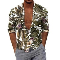 Muška modna bluza Najbolji tropski stil Print Hawaii Summer Majica Dugi rukav jesen zima 3d print košulje Modne bluze Shirts Leisure Casual Trendy Beach Svakodnevno nošenje
