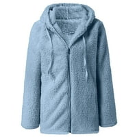 Džemper za žene, modni ženskoj tajnoj jakni za kaput zimski patentni patentni patentni patentni dugi rukav odjeću ženske kardigan