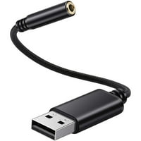 USB do slušalica Jack Audio adapter, vanjska stereo zvučna kartica za PC, za laptop, za, za