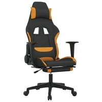 Vidaxl Gaming stolica za masažu kompjuterske stolice s nogama za uredski tkaninu