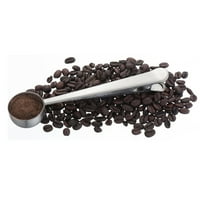 Mjerna kafa od nehrđajućeg čelika za mjerenje kafe s kašikom za brtvljenje vrećice srebro