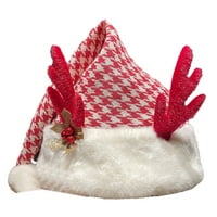 Božićni božićni naboran šešir Santa Claus Topli zimski pokloni Povećaj deblu božićne zalihe velike lopte