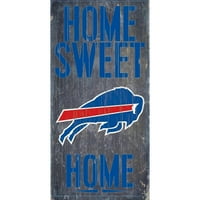 Buffalo Bills Wood znak - Početna Sweet Home 6 x12