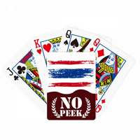 Vodeni kolorski crtež Tajland ilustracija zastava zastava Peek Poker igračka karta Privatna igra