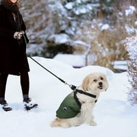 Zimska jakna od reflektirajuće vodootporne toplom kućnim ljubimcem, udobna hladna vremena odjeća za hladno vrijeme sa zatvaračem sa zatvaračem za male srednje velike pse