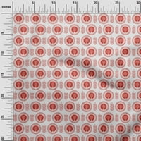 Onuone rayon crvena tkanina azijska cvjetna bloka prekrivajući zalihe ispisa šivaće tkanine sa dvorištem širom