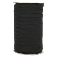 Elastična traka, odjeća elastična konop, ravna elastična konop, izdržljiva praktična fleksibilnost za kućni dekor čipke crne boje