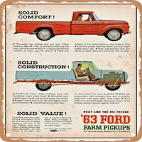 Metalni znak - Pickup Vintage ad - Vintage Rusty Look