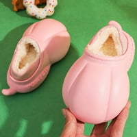 Pejock Baby First-Walking Cipele Toddler Lagani treneri Nelični dječaci Djevojke Kliznite plišane tople kućne papuče Udobne debele dno slatke papuče, 18m-10years
