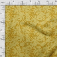 Onuone pamučne svilene žute tkanine Cvjetni šivaći materijal za tisak od dvorišta široko
