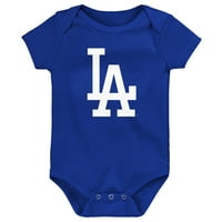 Novorođenče i novorođenčad Royal Los Angeles Dodgers Primarnog tima Logo Bodiysuit