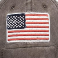 Američka kapa za zastavu oprala bejzbol-kape američku-zastavu uznemirena podesiva bejzbol kapa za uniseks