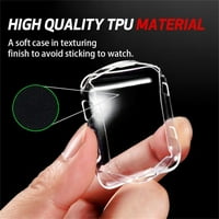 Meka silikonska futrola za Apple Watch Case SE Cover Pribor Zaštitna ljuska za IWATCH serije SE Bumper, prozir
