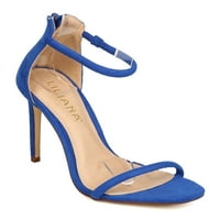 Nova žena Liliana Angelici- Suede Open TOE minimalni Stiletto pojedinačni sandal