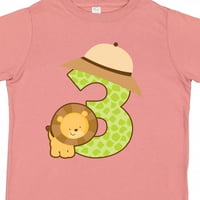 Inktastični safari 3. rođendan godina stari poklon mališani majica ili majica mališana