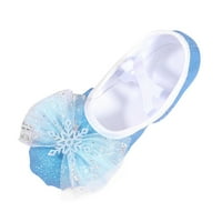 B91XZ tenisice za djevojčice Toddler cipele za djecu cipele za ples cipele Topla ples baletske performanse Unutarnje cipele Yoga plesne cipele Plava, veličina 9.5