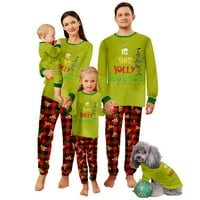 Grinch Family Božićne pidžame Podudarni setovi, je li ovo veselo dovoljno tiskano za spavanje, odmor PJS za žene muškarci Dječji parovi
