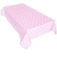 Sheer čipkaste stolnjak prekrivača i ukras za zabavu Pink