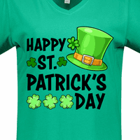 Inktastični dan St. Patrickov dan Green Hat i lovite žensku majicu V-izrez