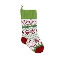 Fnochy natrag na koledž pletene božićne čarape poklon torba Božićni ukrasi zaliha bombona čarapa