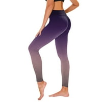 Leesechin Clearance ženske nogavice Stretch Yoga Fitness Trčanje Teretana Obrezane pantalone Aktivne hlače
