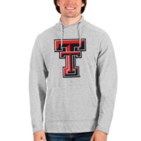 Muški antigua Heather Sivi Texas Tech Red Raiders Logo tima Nagrada Crossover dekolte Pulover Dukserica